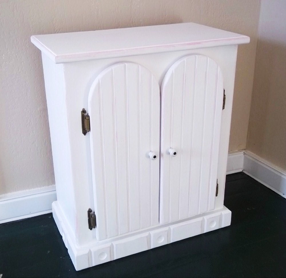 18 inch Doll  Furniture Armoire for 18 in or American Girl doll clothes shabby chic