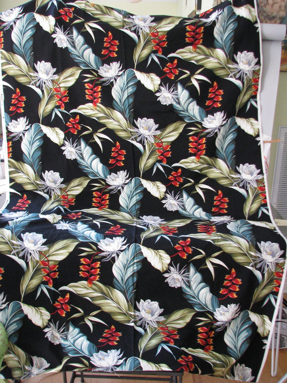 Vintage 1940s Reproduction Barkcloth Upholstery by MolecularModern