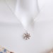 Flower Sterling Silver Necklace-simple everyday jewelry- Bridesmaid,Wife, Girlfriend, Mothers Gift Idea