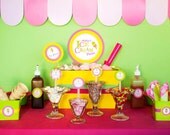 ICE CREAM Parlor - Printable Ice Cream Party PACKAGE