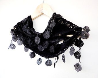 NEW LISTING Black Lace Scarf Scarf,Bandana,Headband,Elegant 2013 fashion