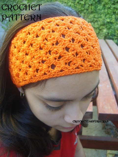 PDF-FILE PATTERN crochet summer headband