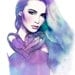 Blush -Watercolor Fashion Illustration Fine Art Print Vogue Russia