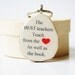 Teacher gift  Teacher key chain key charm nature gift eco friendly key chain eco fashion