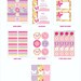 FLOWERS AND BUTTERFLIES Birthday Party or Baby Shower - Bandana and Polka Dots Printables PartyPackage - Girls Party