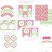 MOTHER'S DAY Printables Package - Mother's Day Party Printables - Mother's Day Card - Pink and Green Printable Package