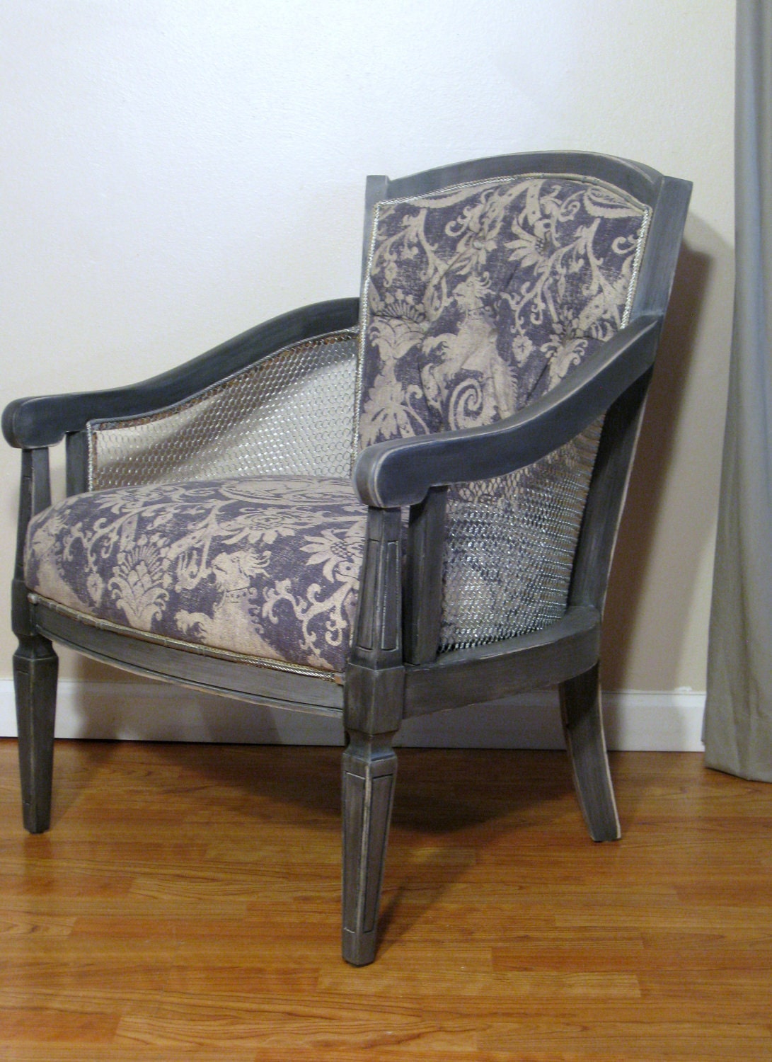 SALE Industrial Stone Wash Vintage Arm Chair