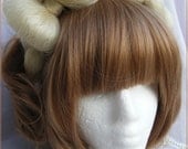 Golden blonde braided hairbow headband