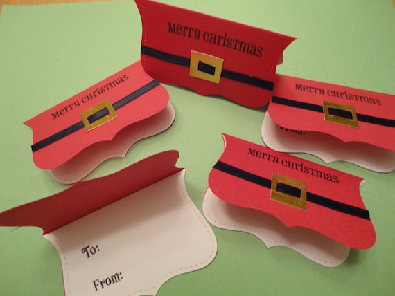 custom order for "jdabbs" Santa Belt Christmas Gift Tags (set of 25)