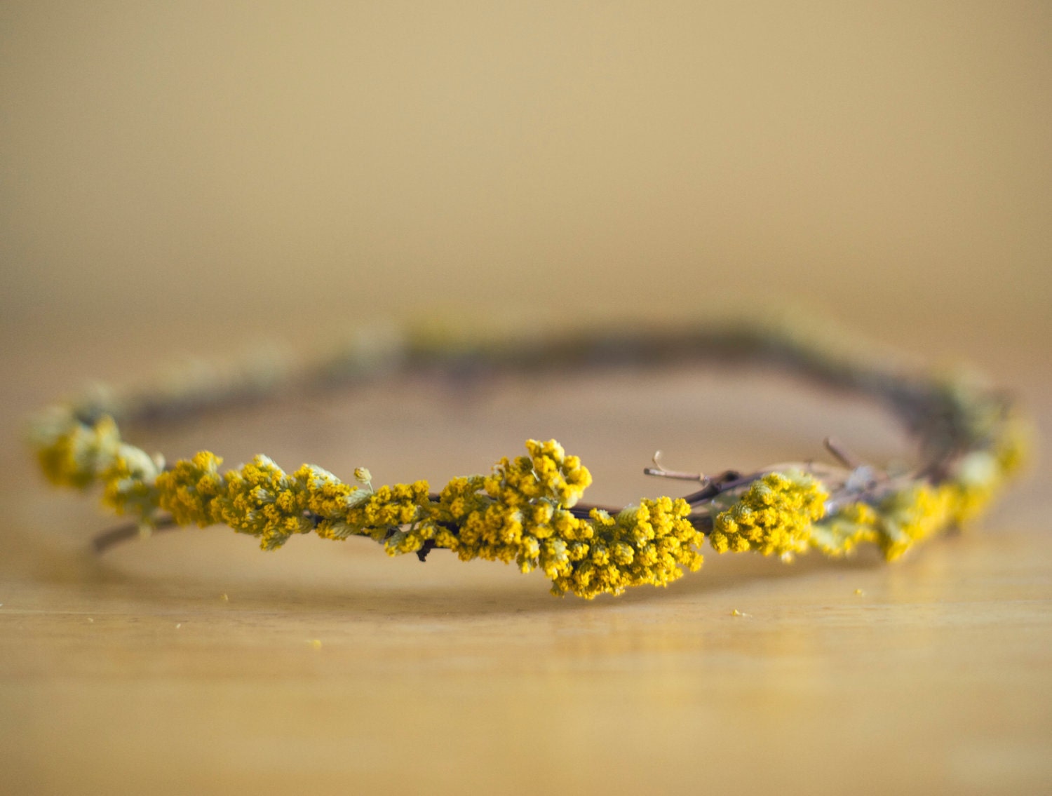 Yellow Yarrow Crown