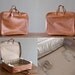 Vintage Samsonite Luggage All Leather Slouchy Suitcase
