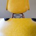 Vintage Sunshine Yellow Eames DSW for Herman Miller Dowel Leg Side Chair