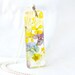 Real flowers unique necklace - summer nature garden meadow flowers art - flower preservation glass resin