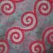 Green Tissue Base With Red Burnout Velvet Fabric Fat Quarter India