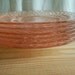 Pink Depression Glass plates- Free Shipping