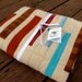 Modern Baby Quilt, Brown Woven Stripes