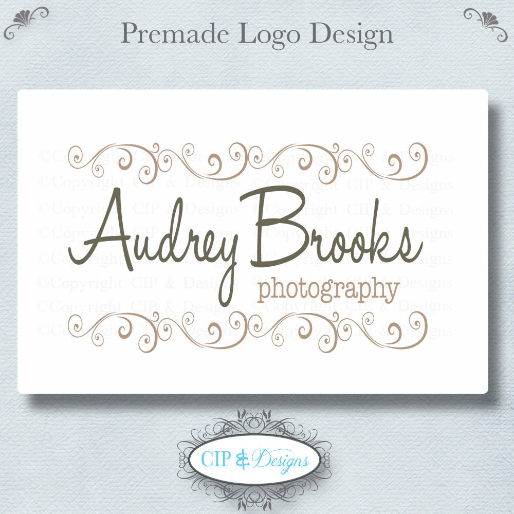 Premade Logo and Watermark...Pre made logo design...Premade Photography Logo