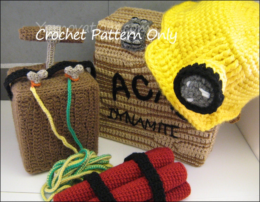 Miner Helmet and Mining Set Crochet Pattern
