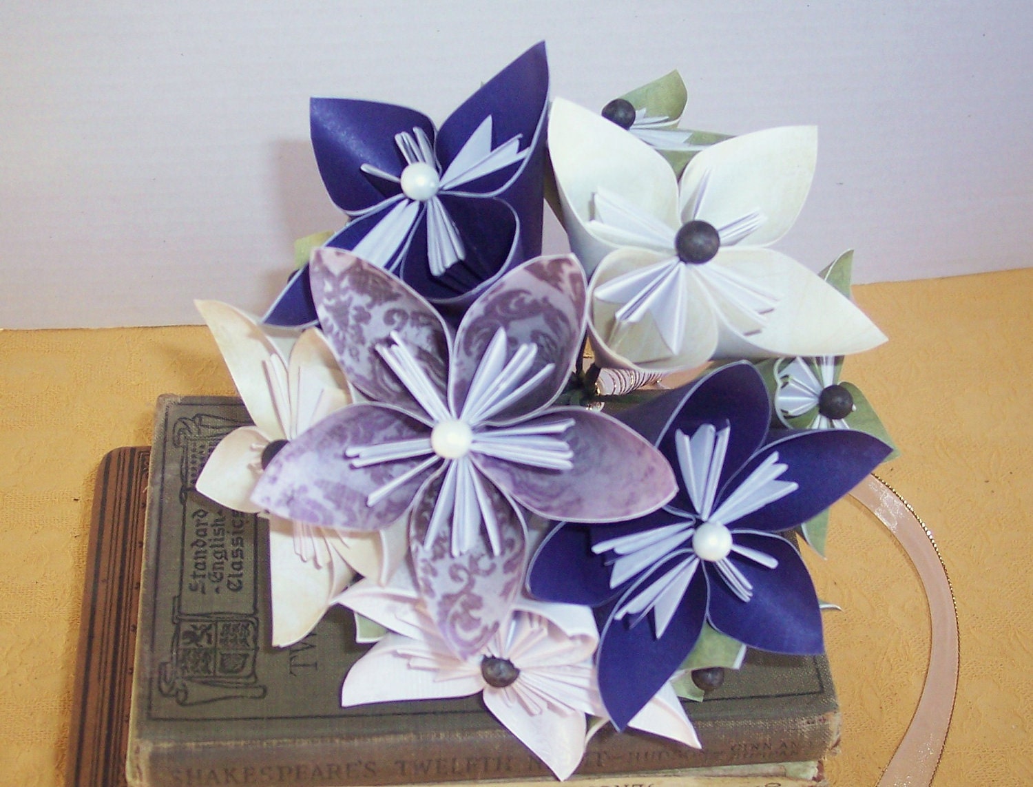 Paper flower bouquet, wedding, event, arrangement-MADE TO ORDER