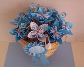 Paper flowers, paper bouquet, Its a boy. baby shower gift, Mothers Day, Mom to Be