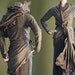 Women's Jacket Long Drape, Sculptural Wired Jersey Wrap, Design Yourself Versatile Looks