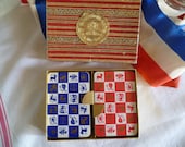 Vintage Waddingtons Playing Card Double Deck Astrology Backs In Box