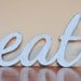 Eat Wood Sign Words Home Decor Kitchen