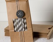 SALE - Black Favor Bag Kit