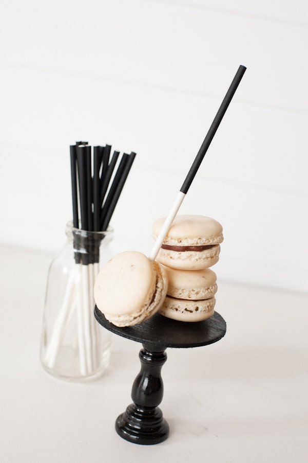 Matt Black Solid Treat Sticks