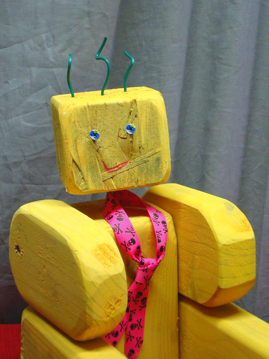 Upcycled MonsterWood Bot - Phil D. Harper - Sweetness in Sunshine Yellow