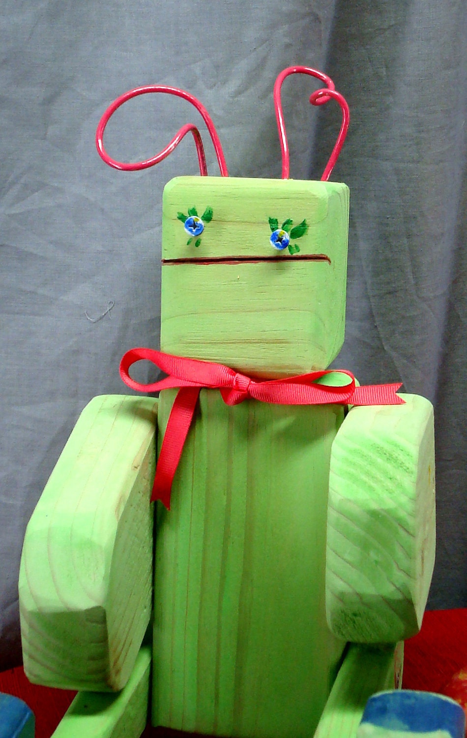 Upcycled MonsterWood Bot - Lightning' L. Jackson- Quick and Luscious in Lime