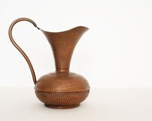 Vintage hammered big copper vase