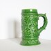 Vintage grass green ceramic cup