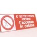 Vintage italian industrial metal sign