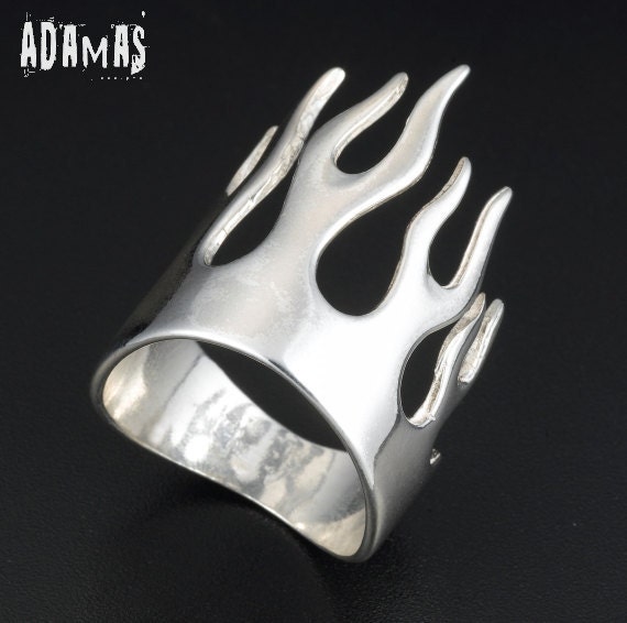 Sterling Silver Ring Flames ON SALE