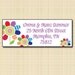 Personalized Flower Address Label - Rainbow Flower Return Address Label or Sticker
