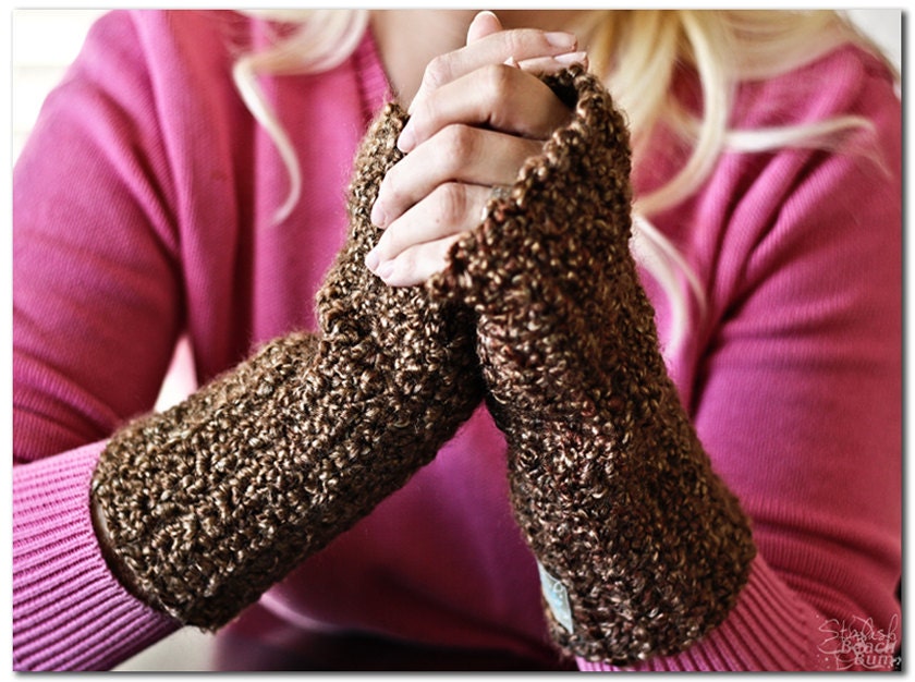Fingerless Gloves- Driftwood