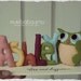 CUSTOM BABY NAME - owl custom kid's decor- personalized baby decor - baby nameplate - children room decor - for children, kids room