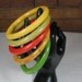 Matched Set of 5 Marbled Bakelite Bangles