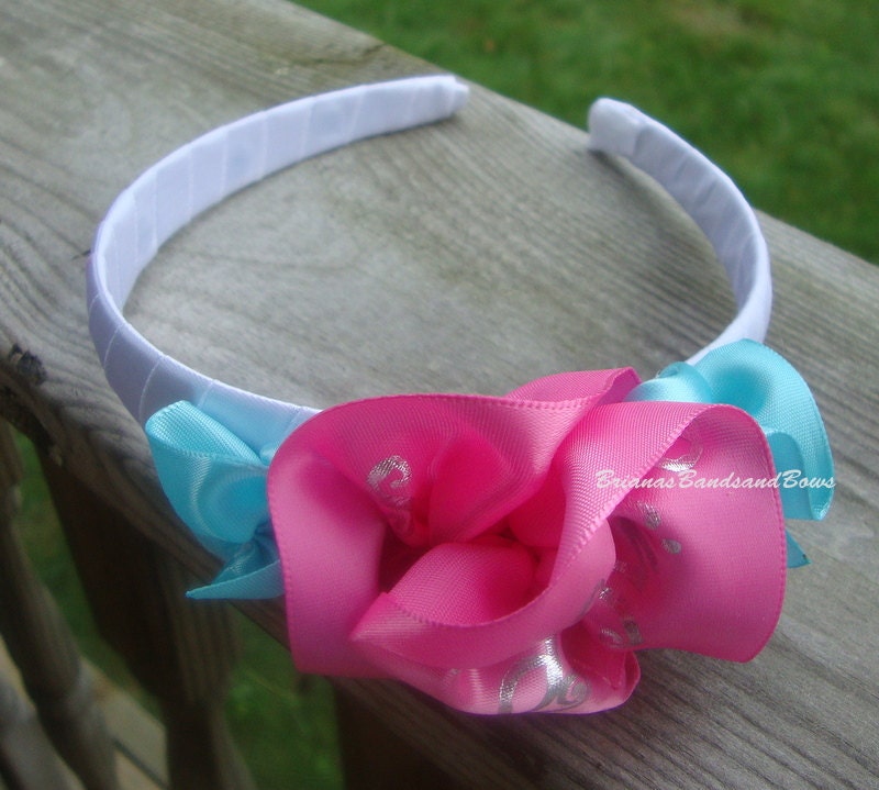 Satin Blossom Headband Hair Accessory