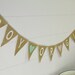 Gender Reveal Burlap Banner / Baby Shower Decoration / Maternity Photography Prop