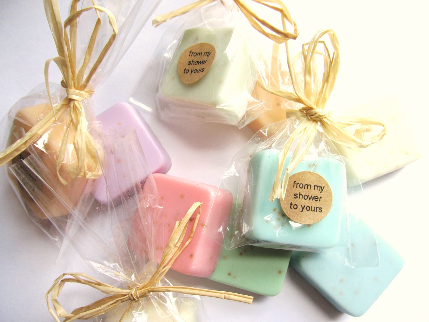50 Wedding Favors - soap favors - Party Favors -Bridal Shower - Party Favors - Rustic Wedding - Custom Wedding Favors in your Wedding colors