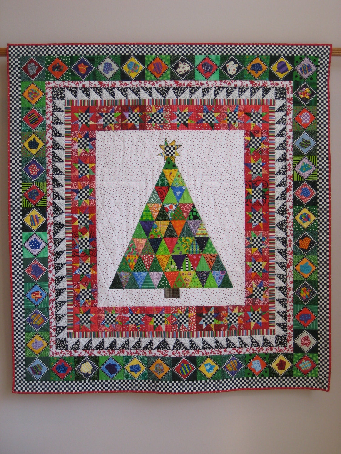 46 Mittens and Only One Matching Pair wall quilt