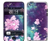 Apple iPod Touch 4G Decal Skin - Midnight Bloom