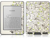 Amazon Kindle Touch Skin Cover - Foliage GLOSSY MATTE LEATHER option