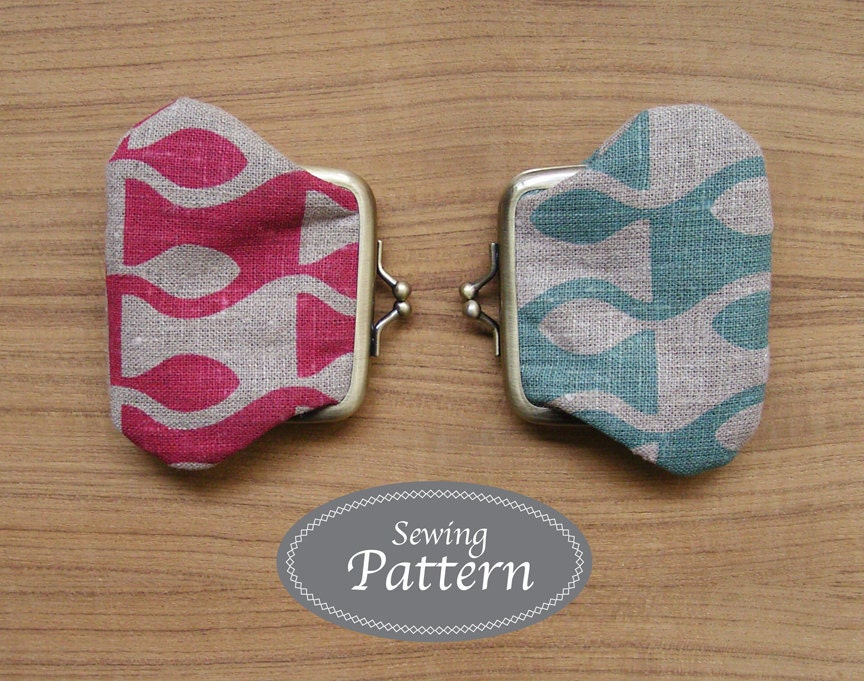 Snap Coin Purse Pattern pdf tutorial and 2 by Indigobirddesign