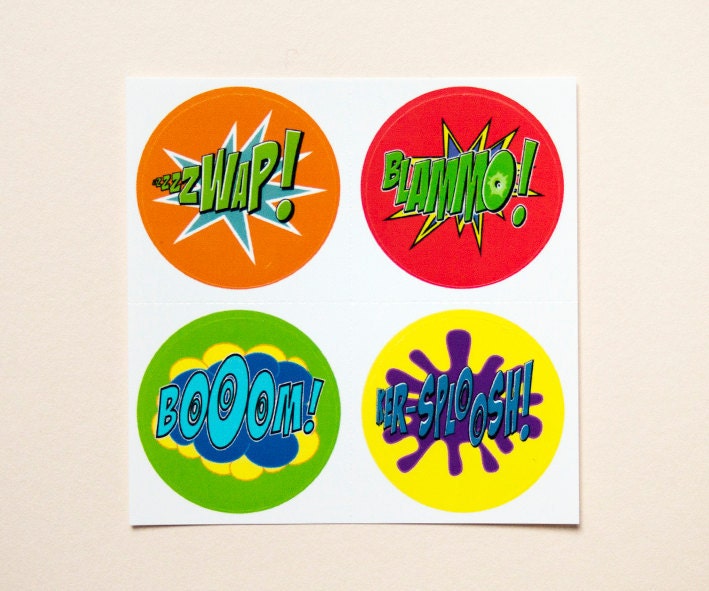 Batman sound effect stickers