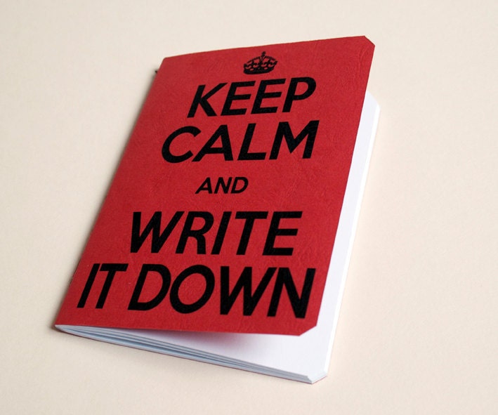 Handmade notebook "Don't panic"