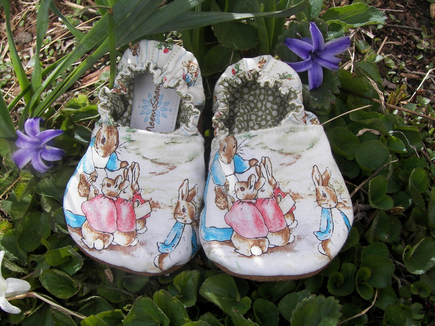 PETER RABBIT and family Baby Shoes--Beatrix Potter