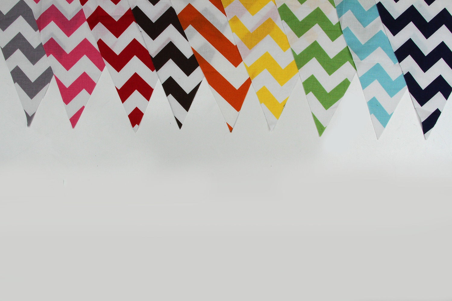 ON SALE - Chevron Rainbow Flag Banner/Bunting - about 70" long